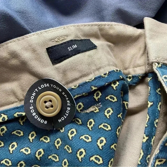 Bonobos Slim Original Chino Khaki size 35x30 - Picture 10 of 15